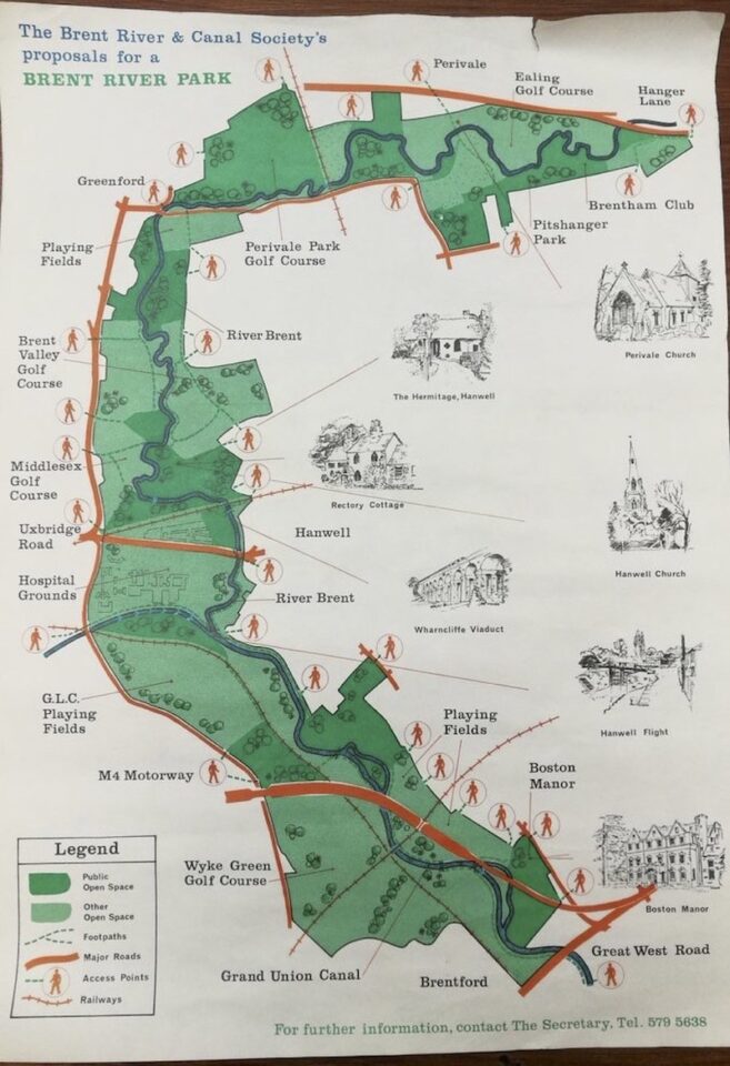 Map of Brent River Park from the 1970s